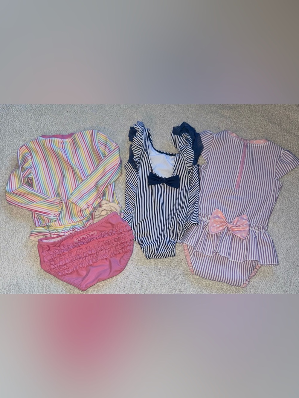 RuffleButts Girls 2T Swimsuit Swimwear Bundle Lot of 3